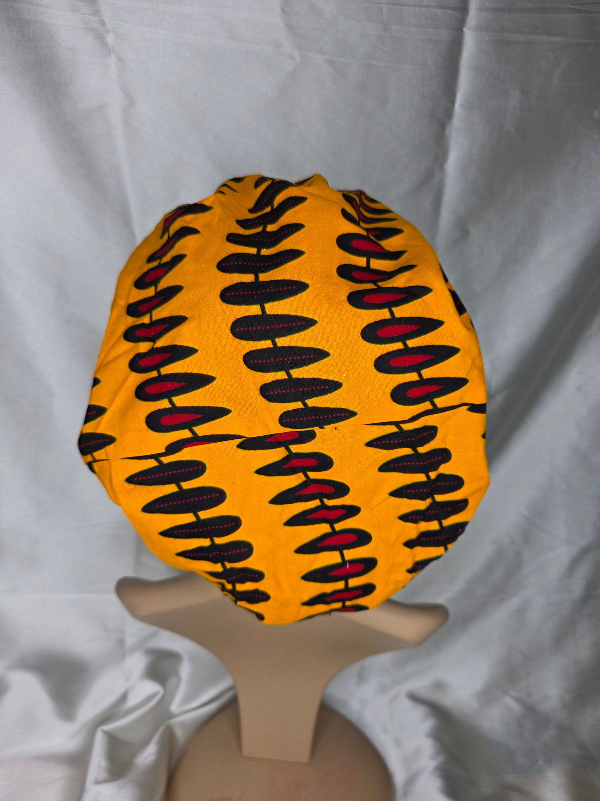 Sunburst Yellow Ankara Silk Bonnet
