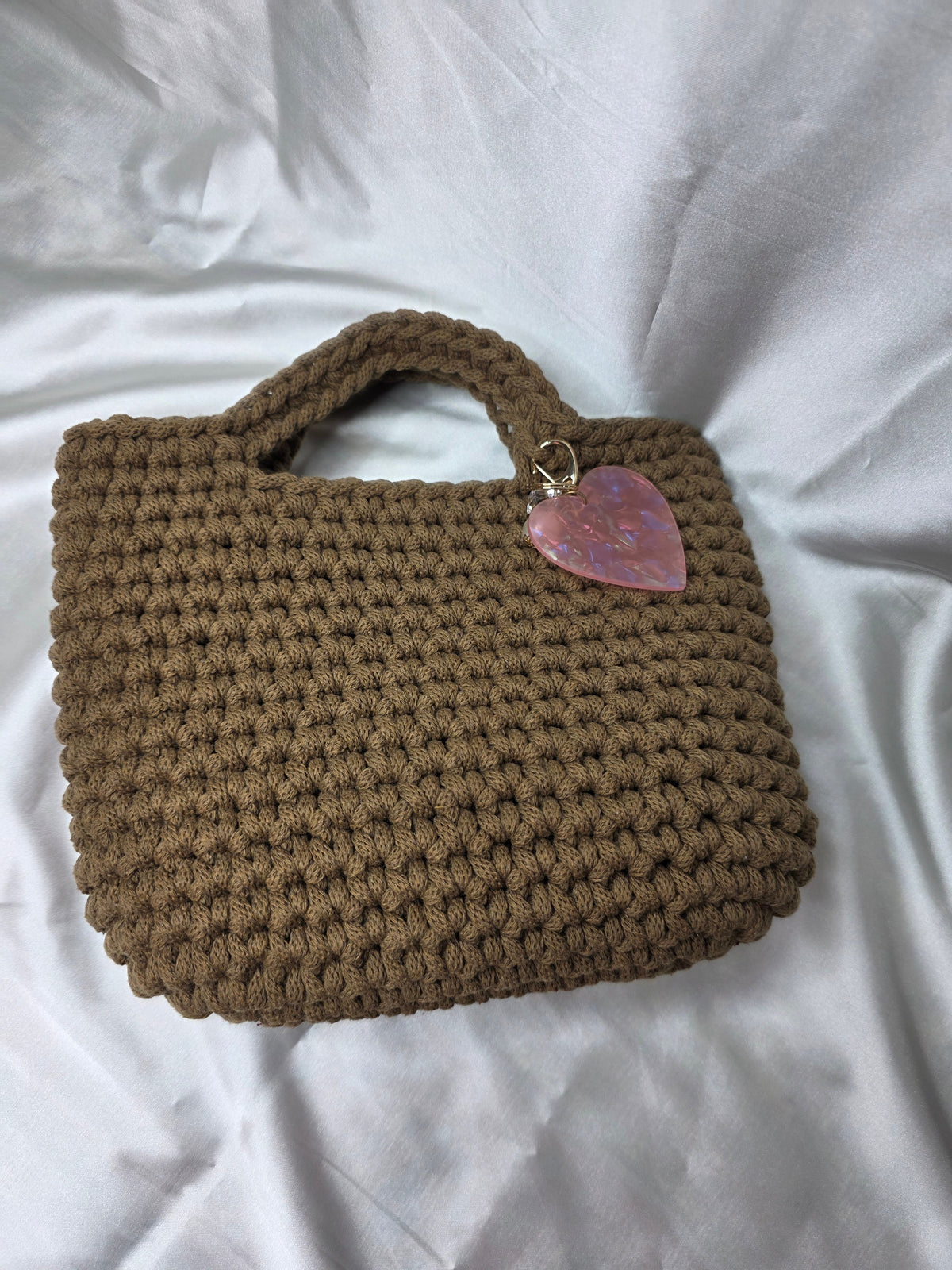 Espresso Love & Charm Knit Bag