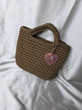 Espresso Love & Charm Knit Bag