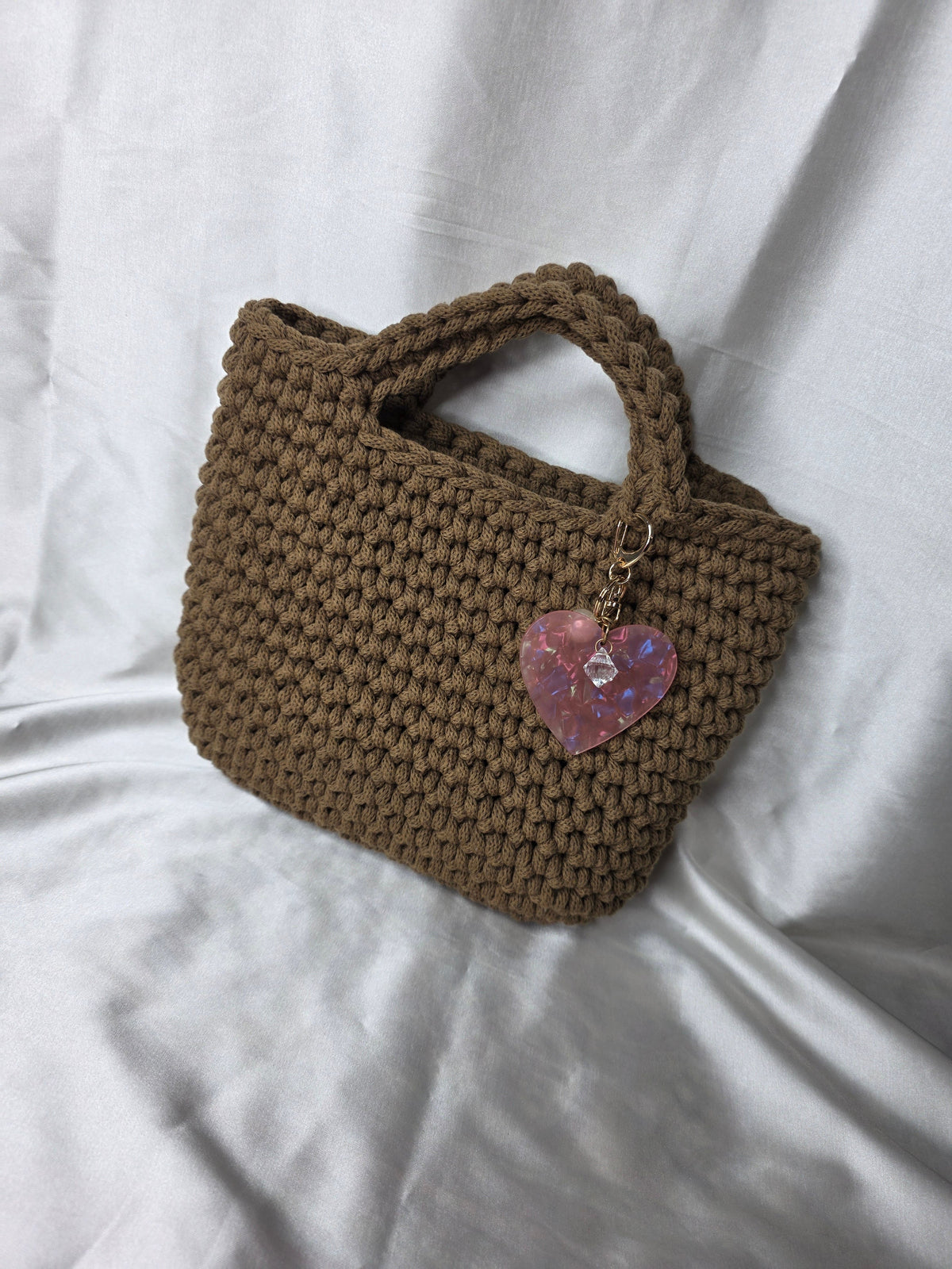 Espresso Love & Charm Knit Bag