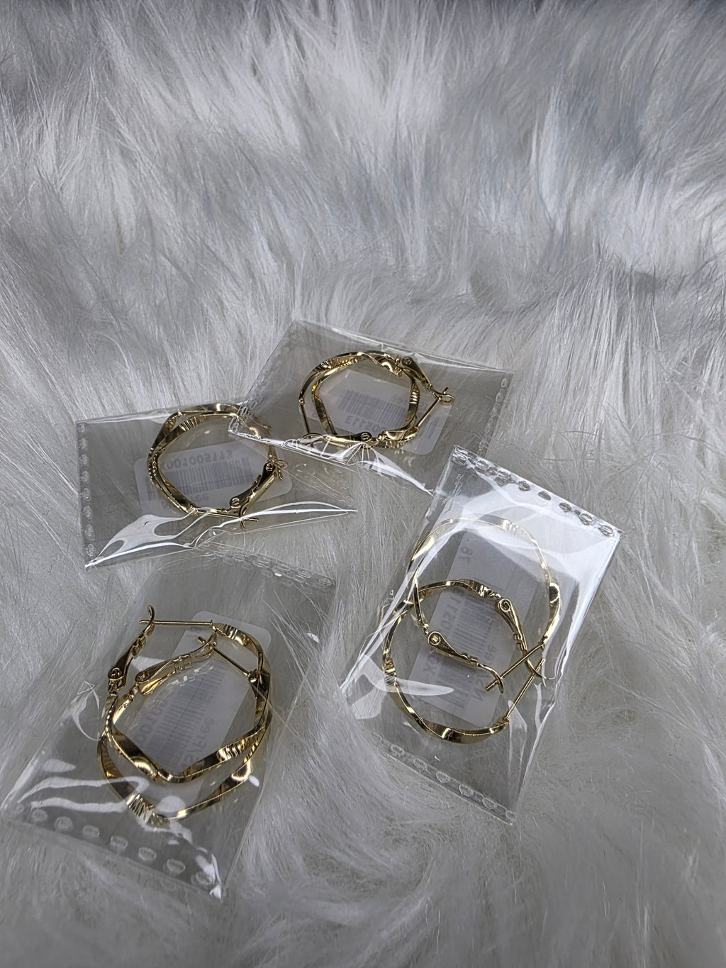 Twisted Wave Sculptural Hoops