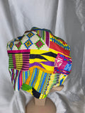 Ankara & Royal Purple Reversible Bonnet